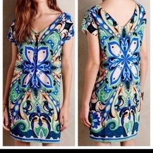 Maeve green print dress size XL